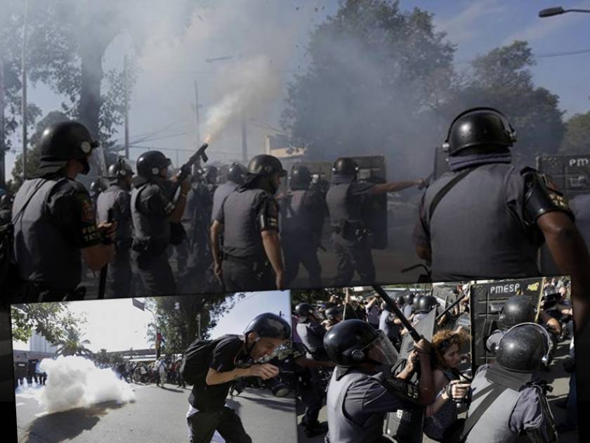 Παγκόσμιο Κύπελλο 2014: Χάος, βία και αίμα στο Σάο Πάολο (pics&vid)