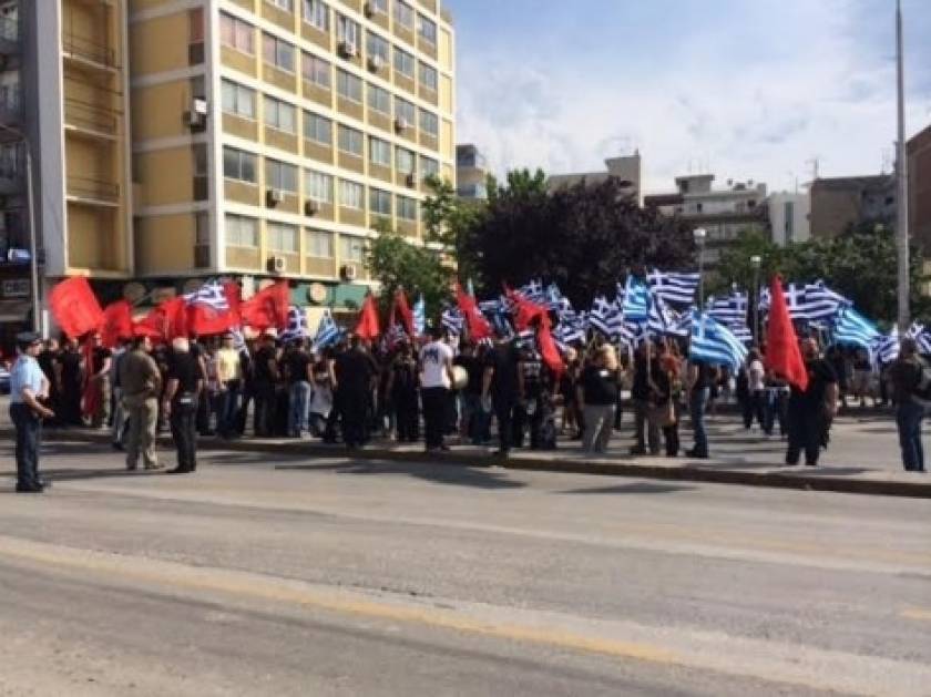 Θεσσαλονίκη: Ολοκληρώθηκαν οι πορείες Χρυσής Αυγής - αντιφασιστών