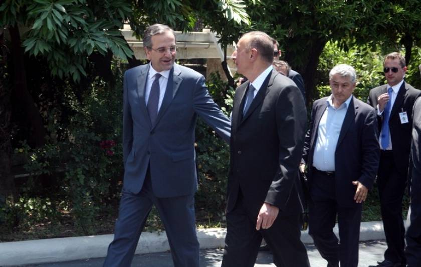 Συνάντηση Α. Σαμαρά με τον Πρόεδρο Αζερμπαϊτζάν Αλ. Αλίεφ