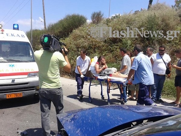 Σοβαρό τροχαίο στην Κρήτη – 4 τραυματίες (pics-vids)