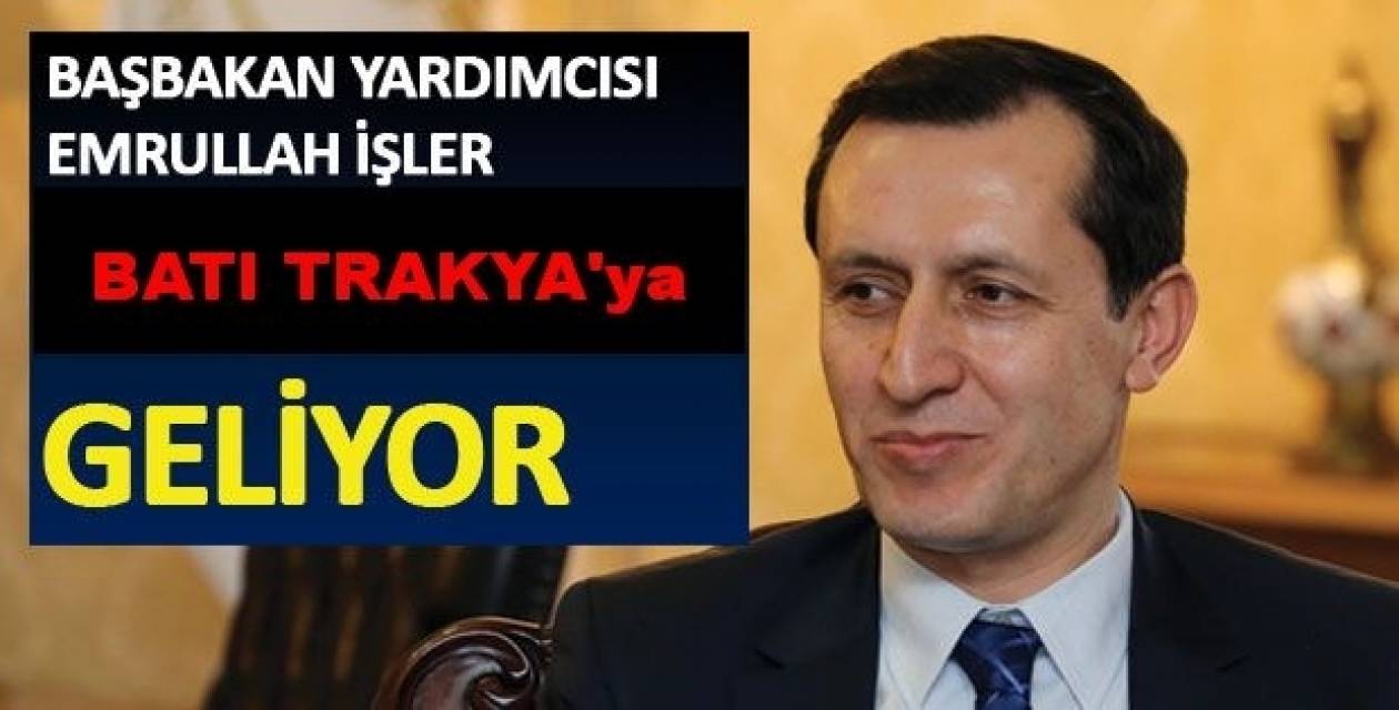 Ο αναπληρωτής πρωθυπουργός της Τουρκίας στην Δυτική Θράκη