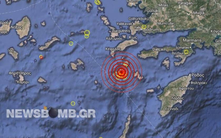 Σεισμός 3,2 Ρίχτερ στα Δωδεκάνησα