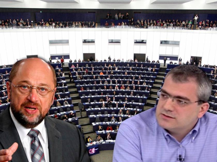 O Μάρτιν Σουλτς απέβαλε τον ευρωβουλευτή του ΚΚΕ Κώστα Παπαδάκη (vid)