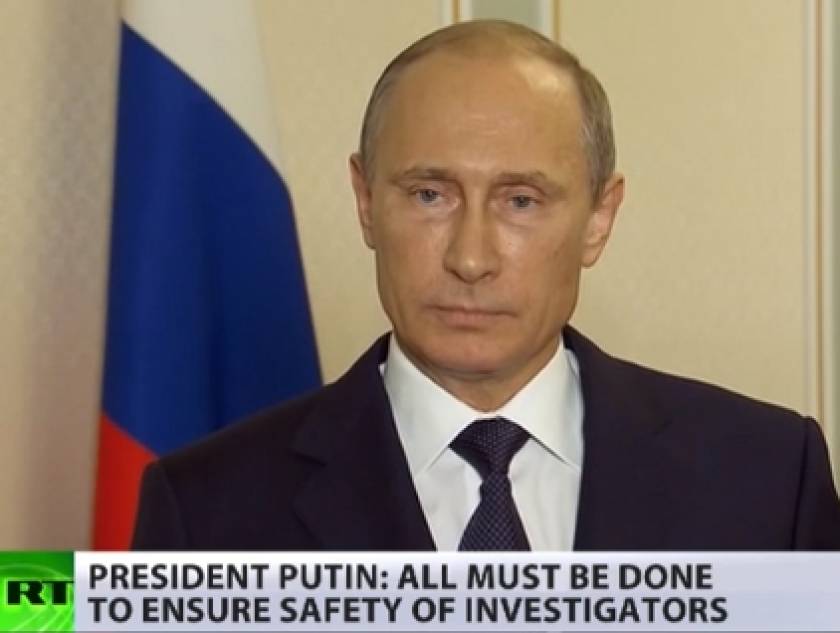 Putin: Full-scale international team needed in MH17 crash scene