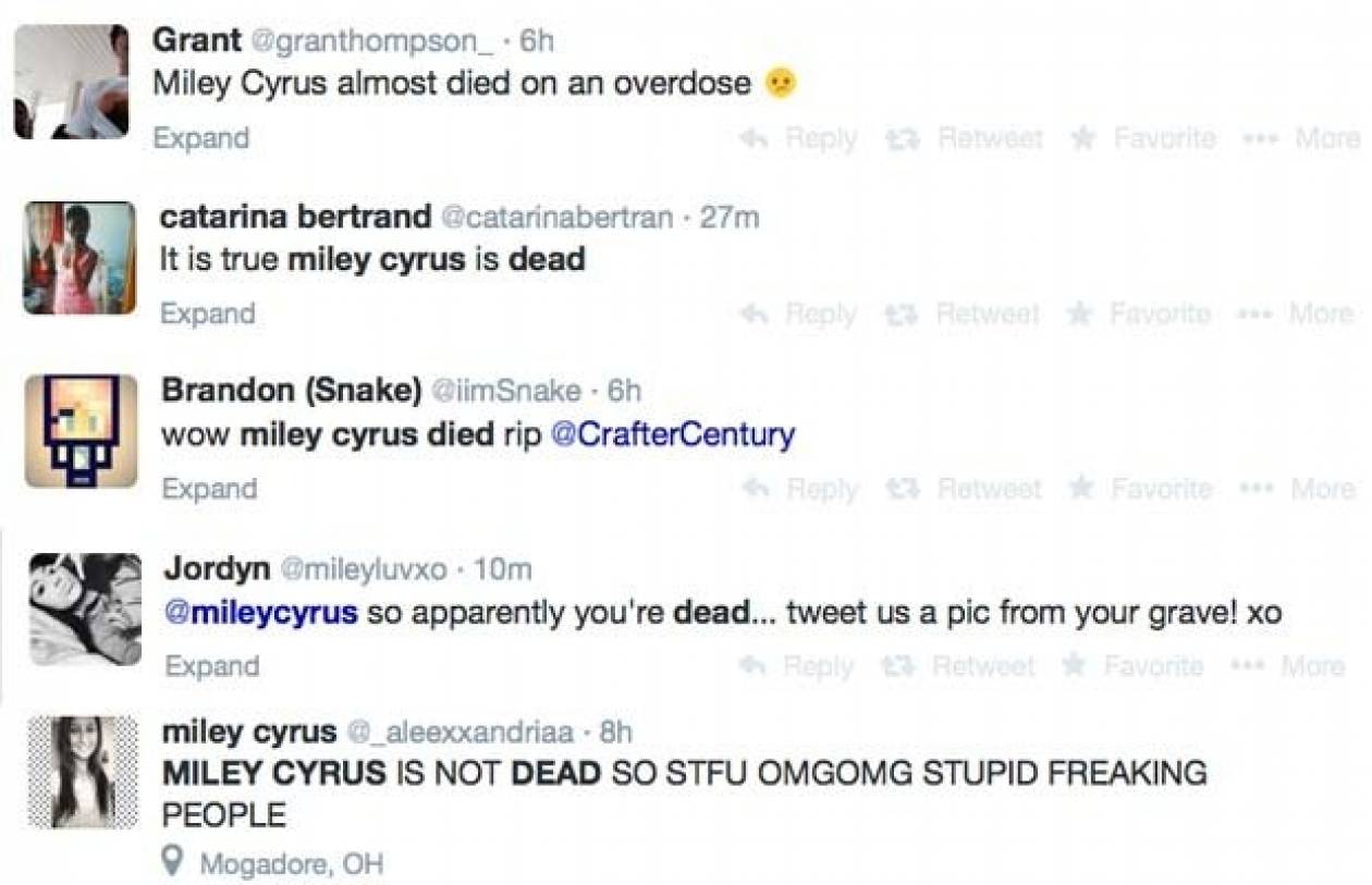«Πέθαναν» τη Miley Cyrus αλλά τους διέψευσε με γυμνόστηθη φωτογραφία ! (pic)