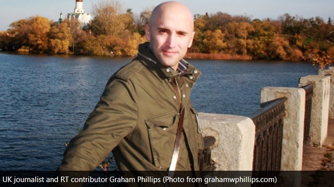 UK journalist, Graham Phillips, correspondent of RT in Ukraine, is missing (pics+vid)