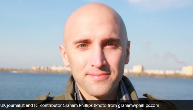 UK journalist, Graham Phillips, correspondent of RT in Ukraine, is missing (pics+vid)