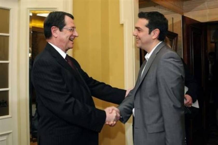 SYRIZA leader meets with Cyprus President: "Greece and Cyprus to be a pillar of stability"