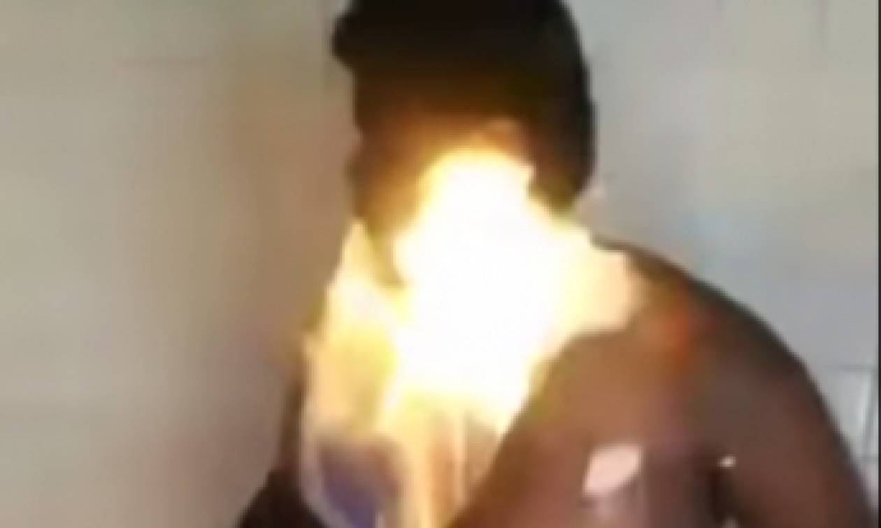 Νέα τρέλα στα social media: Βάζουν... φωτιά και καίγονται! (pics+videos)