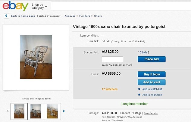 Πωλείται στοιχειωμένη καρέκλα! (pics)