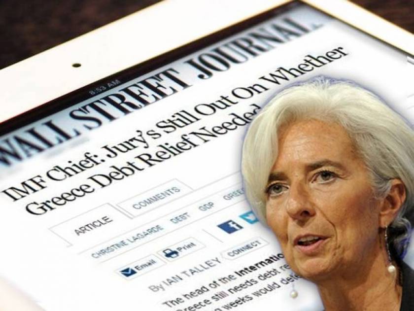 WSJ: Lagarde's doubts on the Greek debt