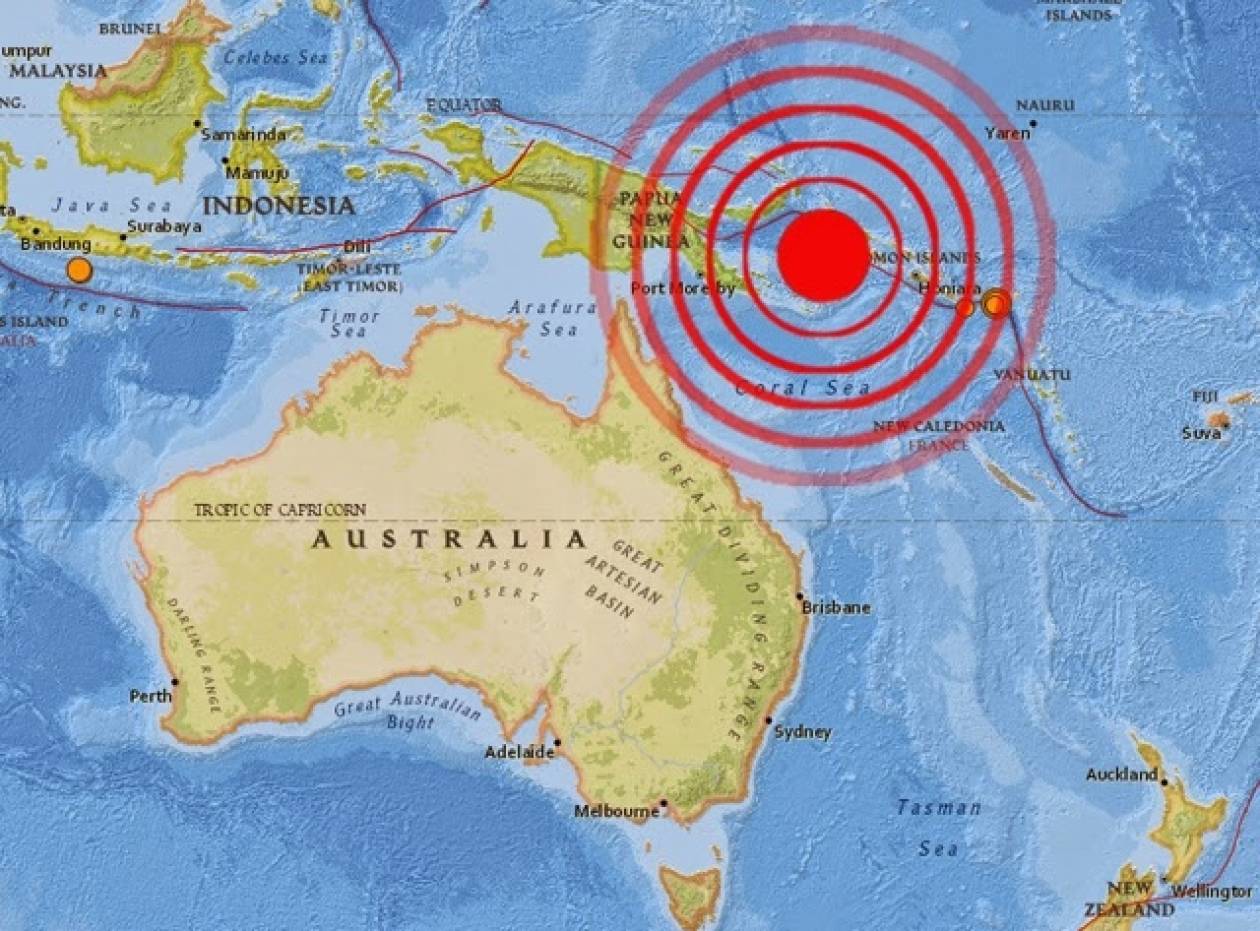 Σεισμός 6,6 Ρίχτερ στην Παπούα Νέα Γουινέα