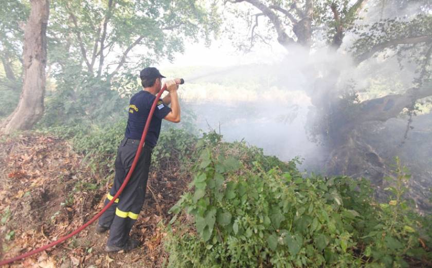 Χανιά: Σε ύφεση φωτιά στο Ακρωτήρι - Σε απόσταση αναπνοής η φωτιά από σπίτια