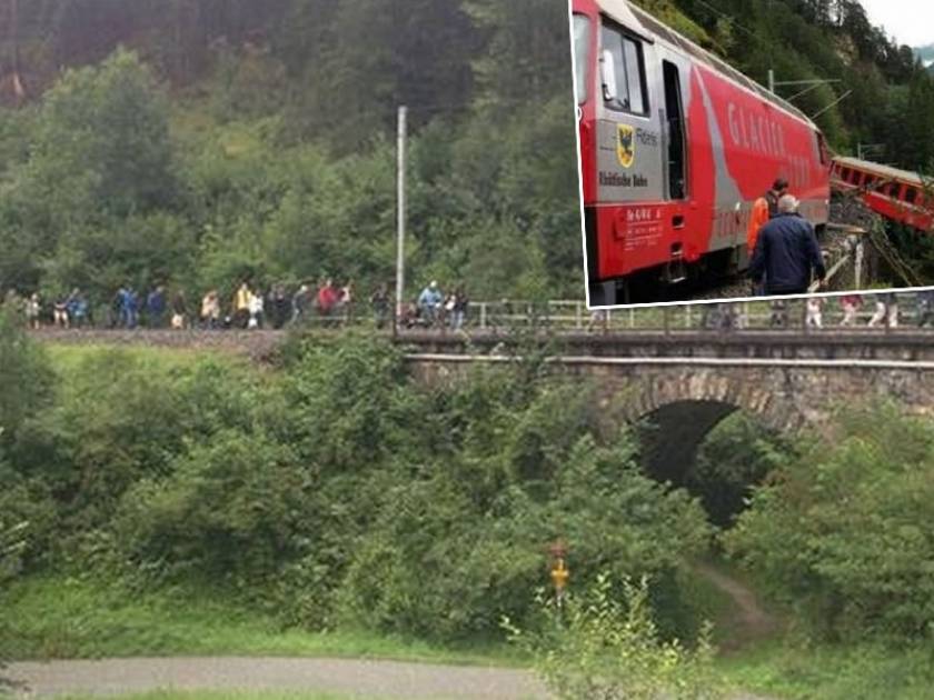 Ελβετία: Κατολίσθηση προκάλεσε τον εκτροχιασμό του τρένου-Αρκετοί οι τραυματίες