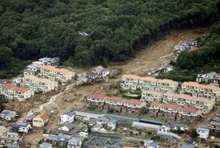 Ιαπωνία: Αυξήθηκε ο αριθμός των θυμάτων από τις κατολισθήσεις στη Χιροσίμα