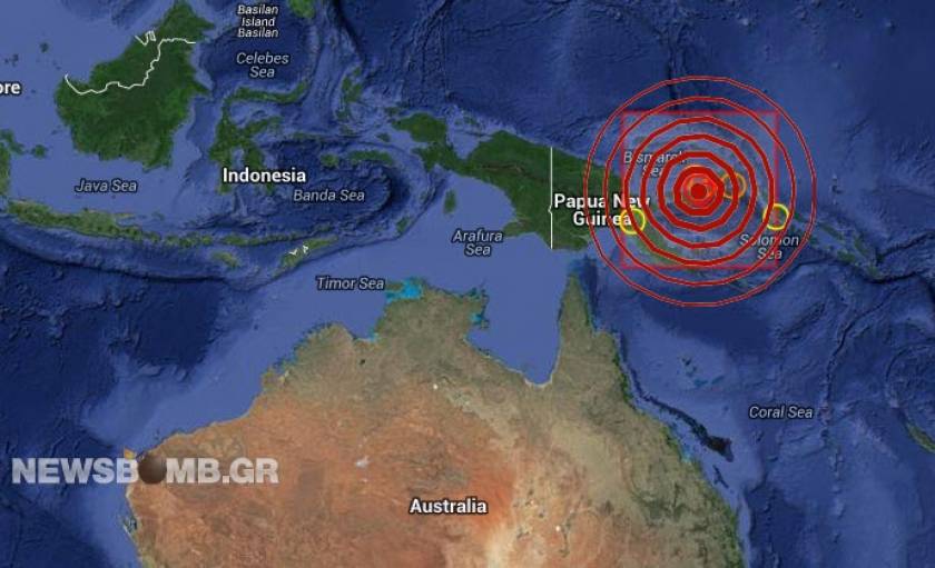 Σεισμός 5,8 Ρίχτερ στην Παπούα – Νέα Γουινέα
