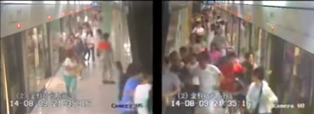 Τι γίνεται αν κάποιος λιποθυμήσει στο μετρό της Σαγκάη; (video+photos)