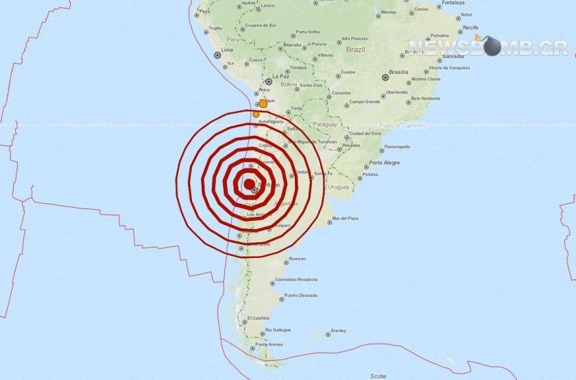 Ισχυρός σεισμός 6,6 Ρίχτερ στη Χιλή