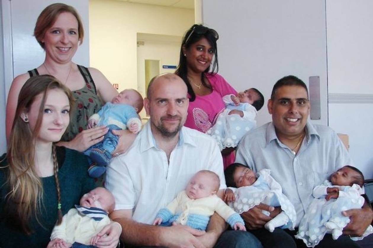 Δύο μητέρες γεννούν τρίδυμα στο ίδιο νοσοκομείο με διαφορά... 24 ωρών! (pics)