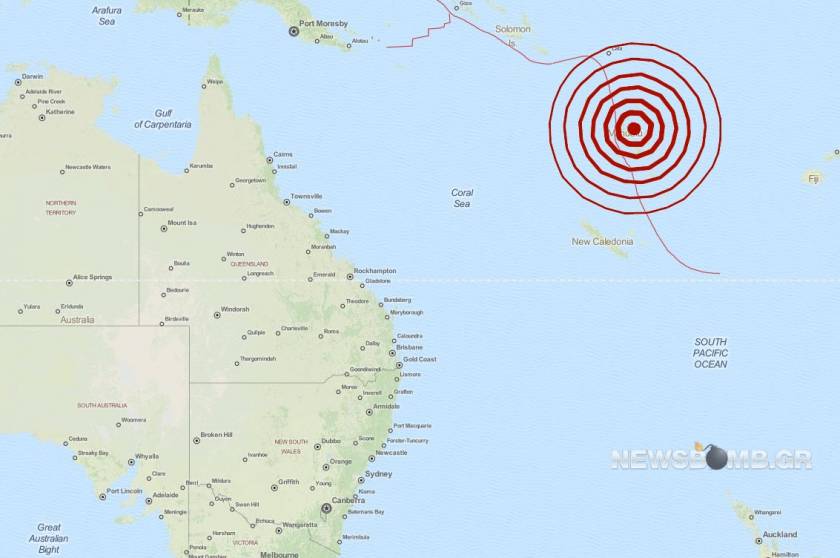 Σεισμός 5,8 Ρίχτερ στα νησιά Βανουάτου