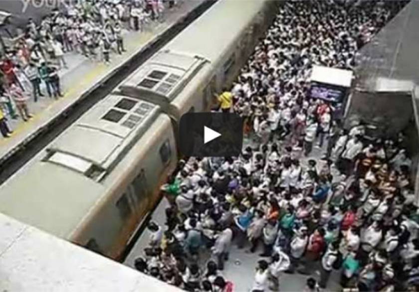 Το Μετρό του Πεκίνο σε ώρα αιχμής (Video)
