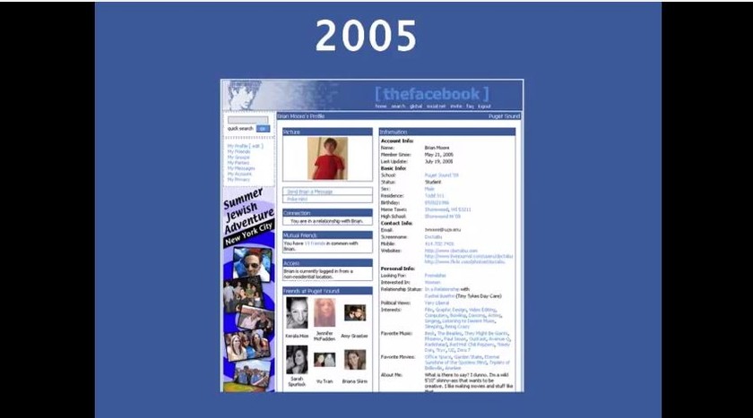 Απίστευτο: Πώς ήταν το facebook από το 2004 μέχρι σήμερα!
