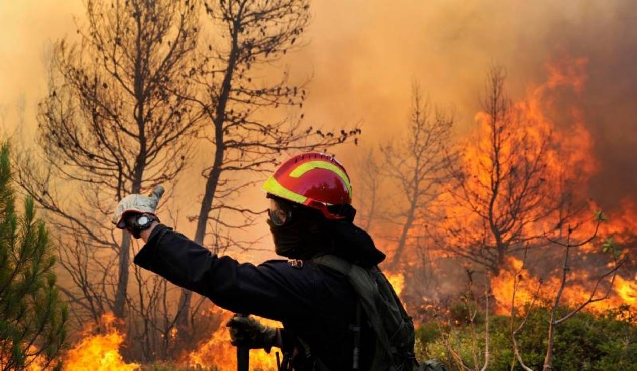 Ρόδος: Φωτιά στον Άνω Καλαμώνα