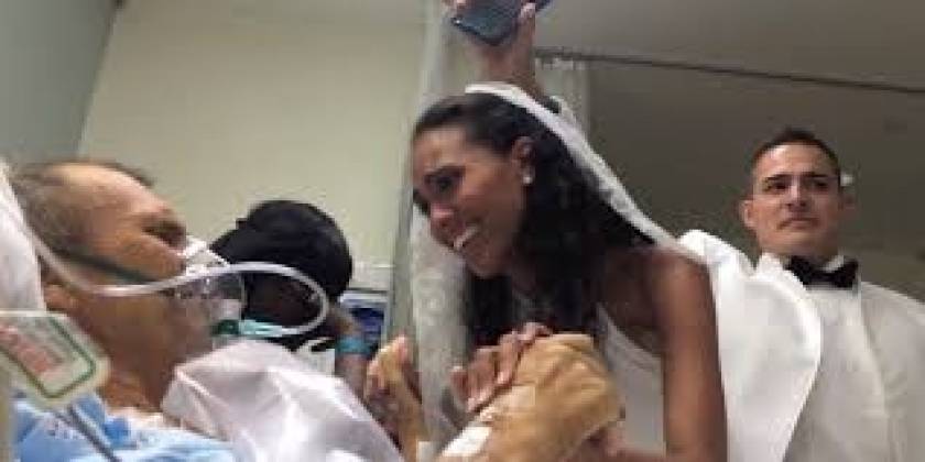 Νύφη χορεύει με τον πατέρα της στο νοσοκομείο λίγο πριν πεθάνει (βίντεο)