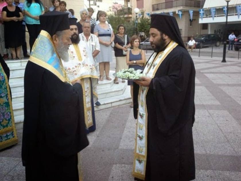 Υποδοχή ιερού Λειψάνου Αγίου Κυπριανού στη Χαλκίδα