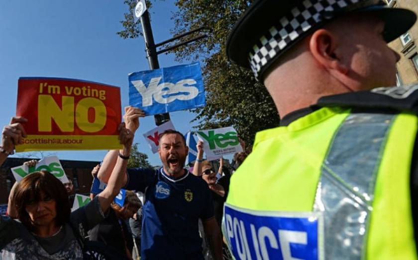 Σκωτία: Πηγή ανησυχίας νίκη του «ναι» στο δημοψήφισμα ανεξαρτησίας