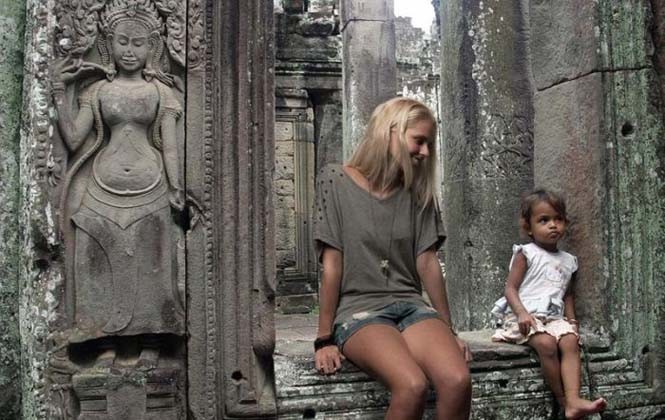 Δείτε πως μια φοιτήτρια προσποιήθηκε ταξίδι στην Ασία! (photos)