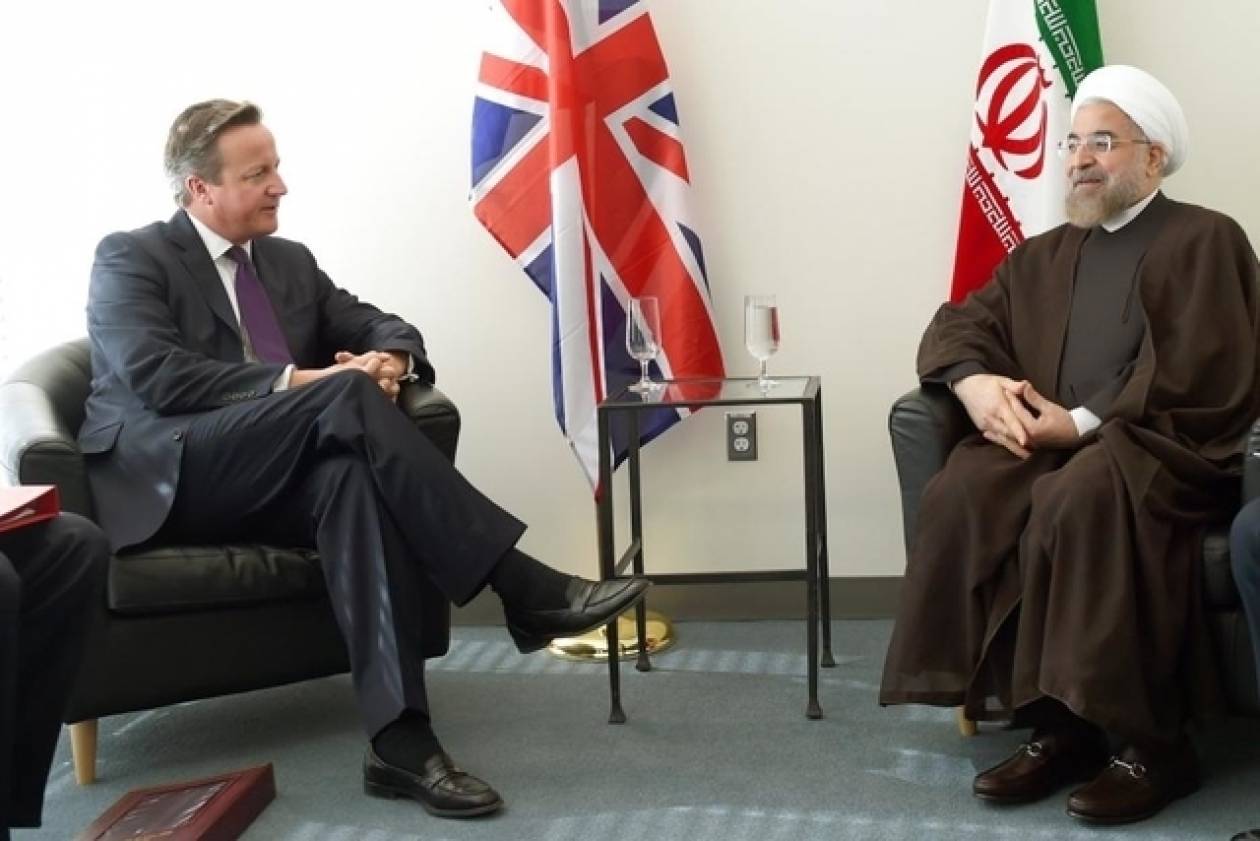 Κάμερον και Ροχανί συμφώνησαν να βελτιώσουν τις σχέσεις μεταξύ Βρετανίας και Ιράν