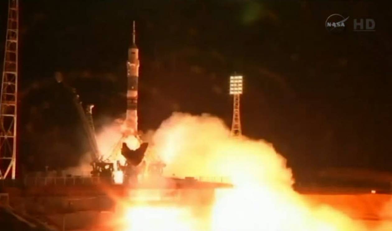 Εκτοξεύτηκε ο πύραυλος Σογιούζ που μεταφέρει την πρώτη ρωσίδα κοσμοναύτη στο ISS (vid)