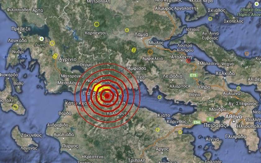 Σεισμός 3,5 Ρίχτερ μεταξύ Πάτρας και Αιγίου