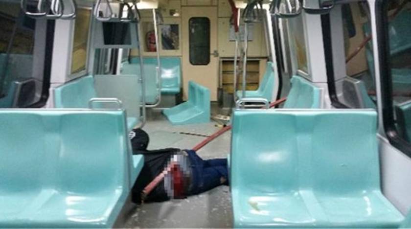 Τουρκία: Σιδερένια βέργα καρφώθηκε σε επιβάτη του μετρό (vid+pics)