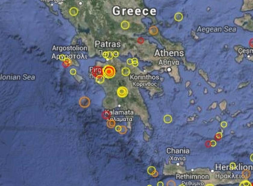 Σεισμός στην Πελοπόννησο