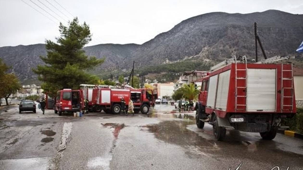 Μεγάλες καταστροφές στον Αστακό από ισχυρή βροχόπτωση (pics)