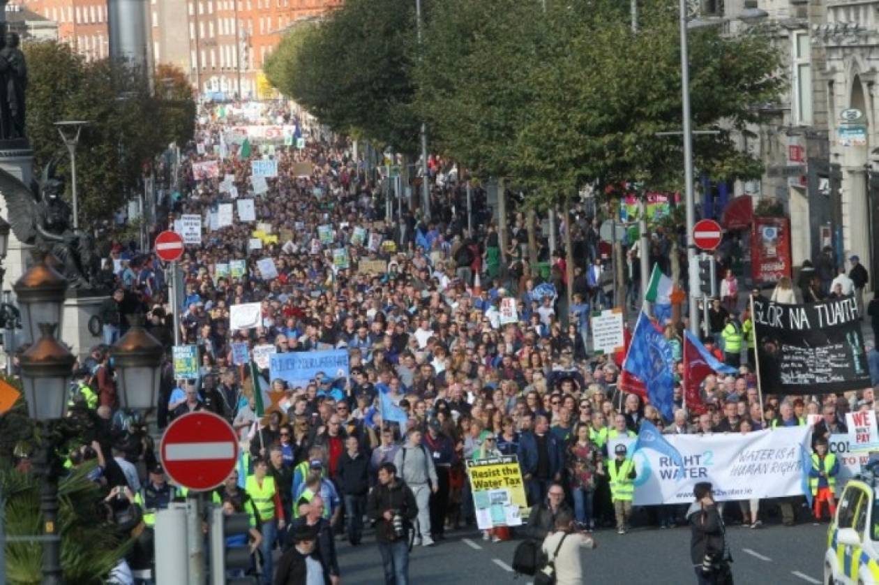 Ιρλανδία: Η μεγαλύτερη επίδειξη δύναμης κατά της λιτότητας