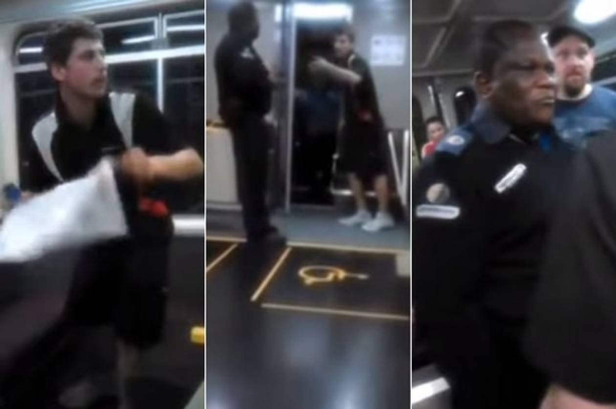 Ρατσιστικό παραλήρημα: Επιβάτης επιτίθεται σε ελεγκτή (βίντεο)