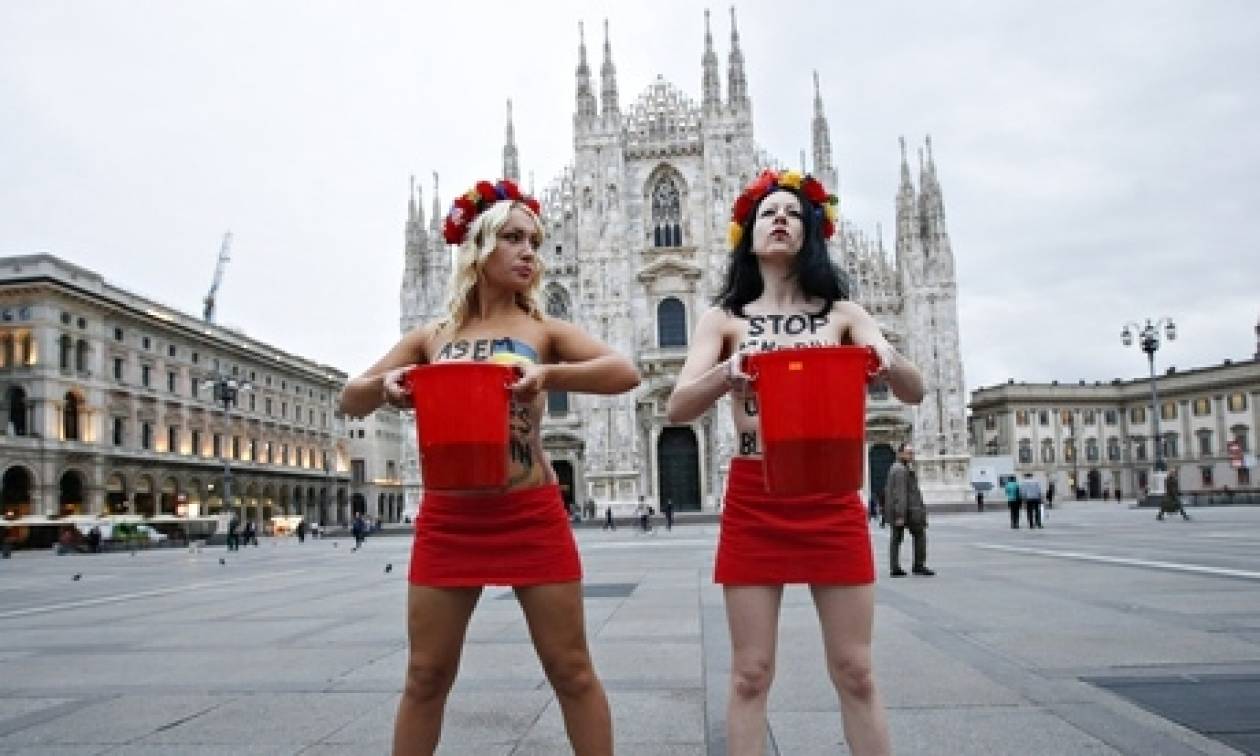 Στο Μιλάνο κατά του Πούτιν οι FEMEN