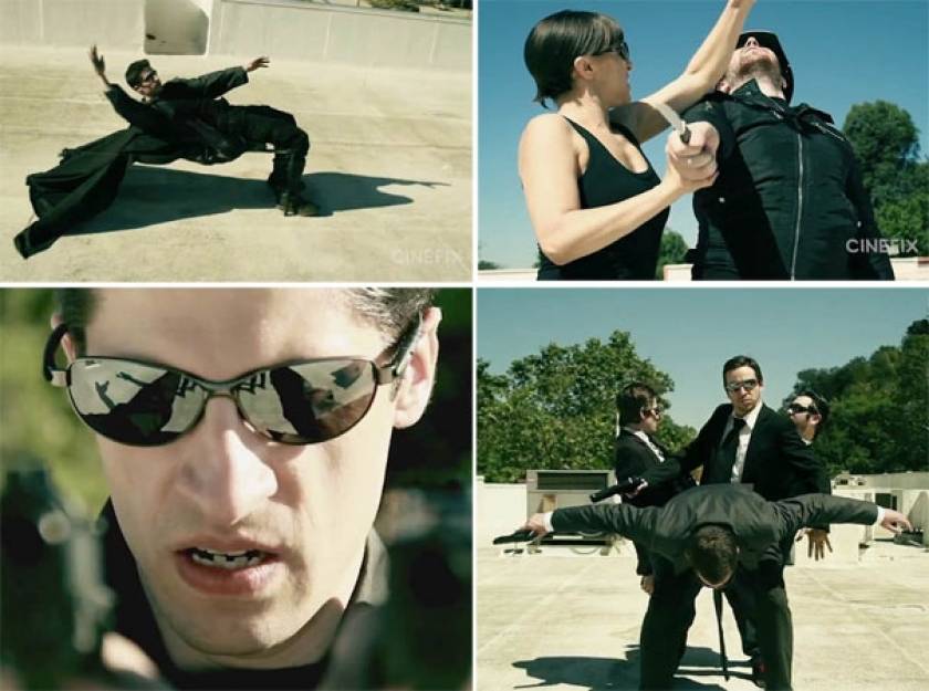 Αναπαράσταση σκηνής του Matrix με ελάχιστο budget (Video)