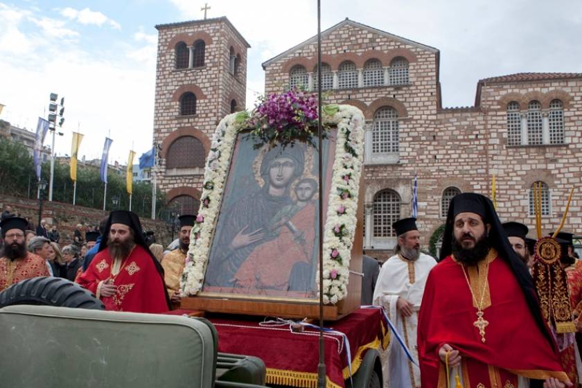 Θεσσαλονίκη: Λιτανεία της εικόνας του Αγίου Δημητρίου