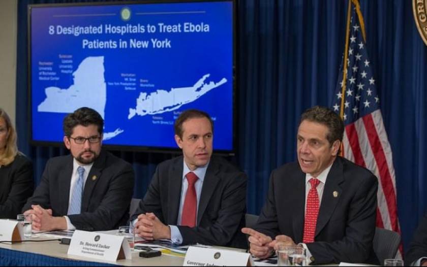 Αλλάζει πολιτική ενάντια στον Έμπολα η Νέα Υόρκη