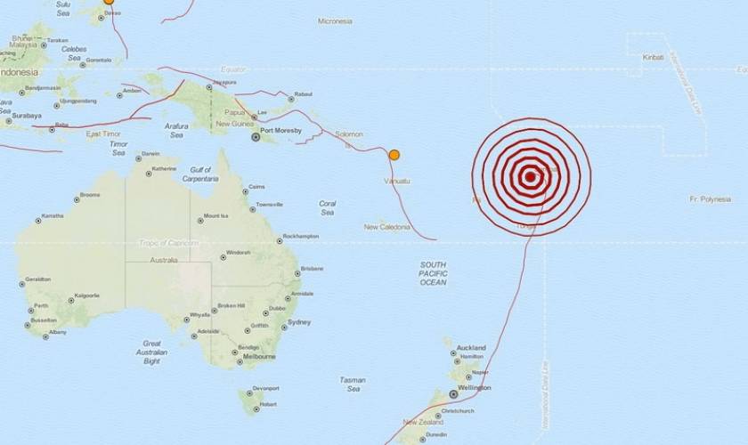 Σεισμός 5,6 Ρίχτερ στον Ειρηνικό