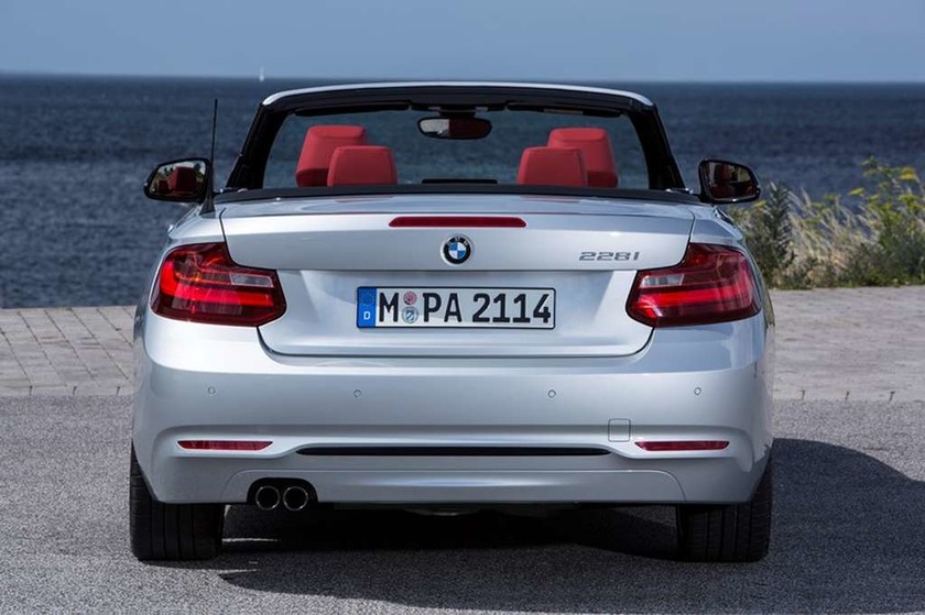 BMW Σειρά 2 Cabrio: δυναμικά ανάγλυφοι πίσω θόλοι τροχών που παραπέμπουν στην πίσω κίνηση. 