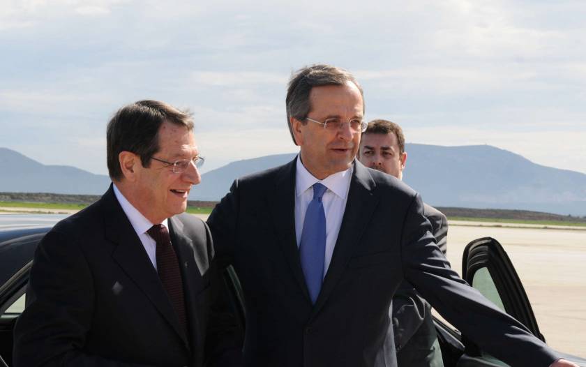 Κοινή σύσκεψη Αναστασιάδη - Σαμαρά με τους Κύπριους πολιτικούς αρχηγούς