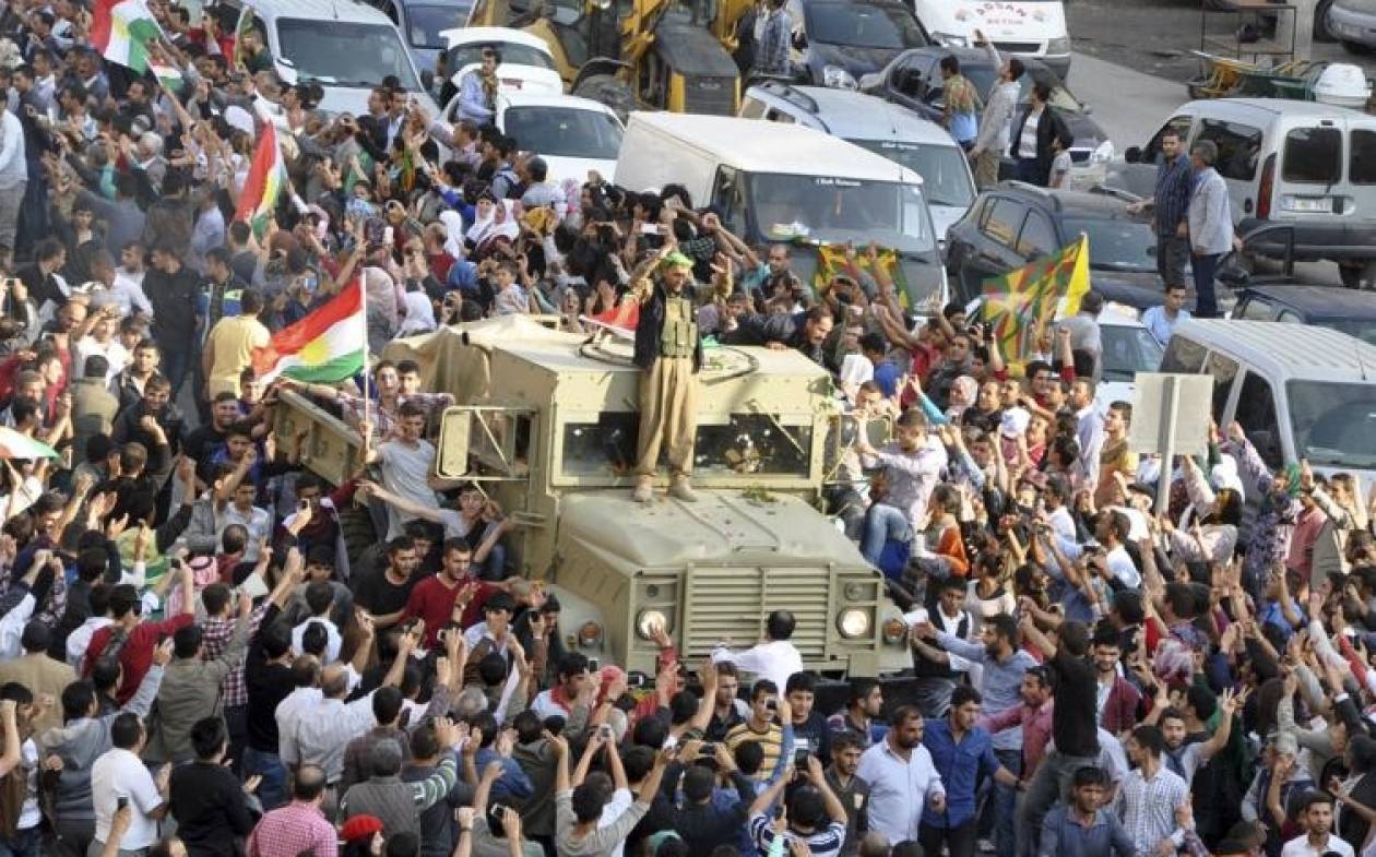 Διαδηλώσεις αλληλεγγύης για τους Κούρδους του Κομπάνι