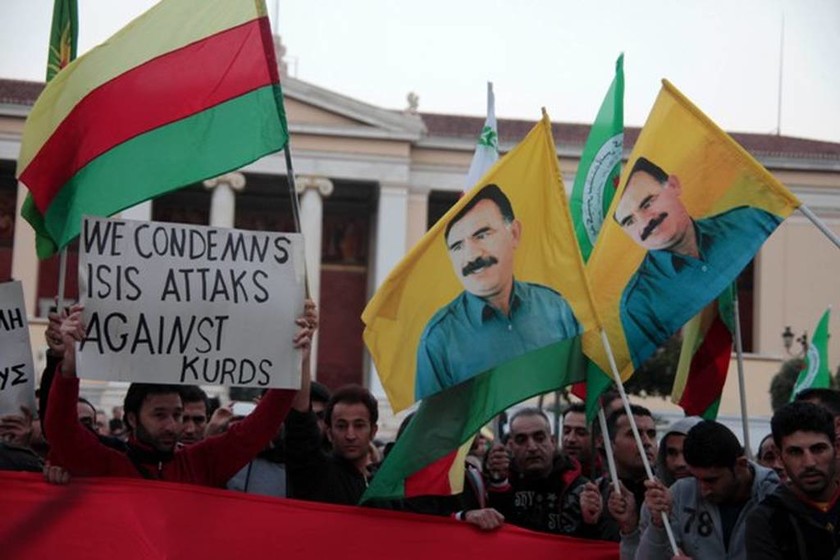 Διαδηλώσεις αλληλεγγύης στην Αθήνα για τους Κούρδους του Κομπάνι 