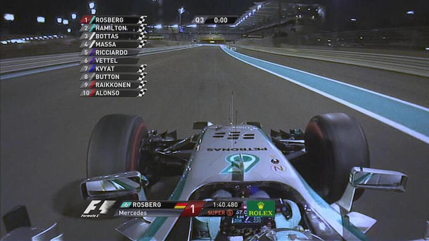 F1 Grand Prix Abu Dhabi: Η στιγμή που ο Rosberg κερδίζει την pole position