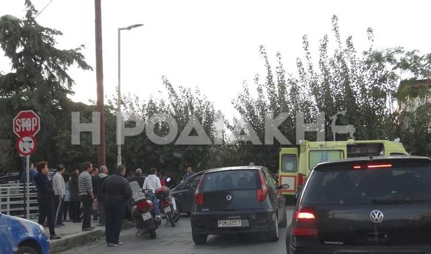 Τροχαίο ατύχημα με δύο τραυματίες στη Ρόδο (Photos&Video)